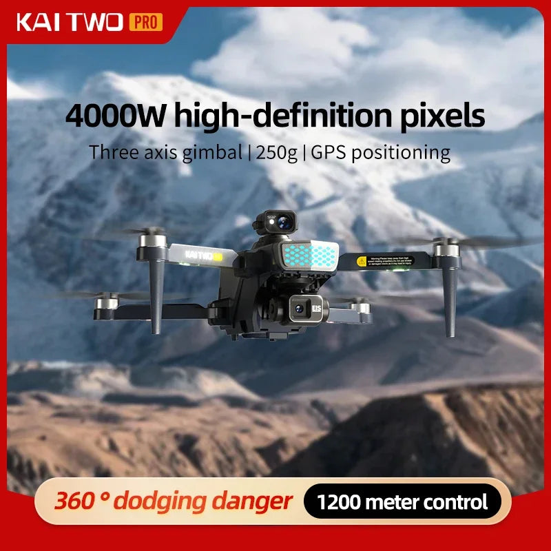 KAI TWO Pro GPS Drone 8K HD Camera 3-Axis Gimbal Professional Anti-Shake Photography