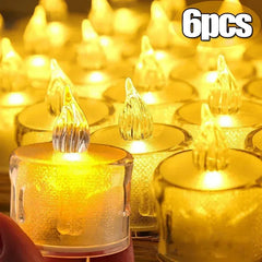 Flameless LED Candle Simulation Tea Lights Birthday Wedding Fake Electric Candles