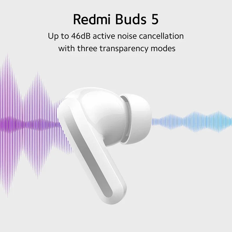 Xiaomi Redmi Buds 5 Global Version AI Noise Reduction for Calls Up to 40 Hours Long Battery Life TWS Earbuds