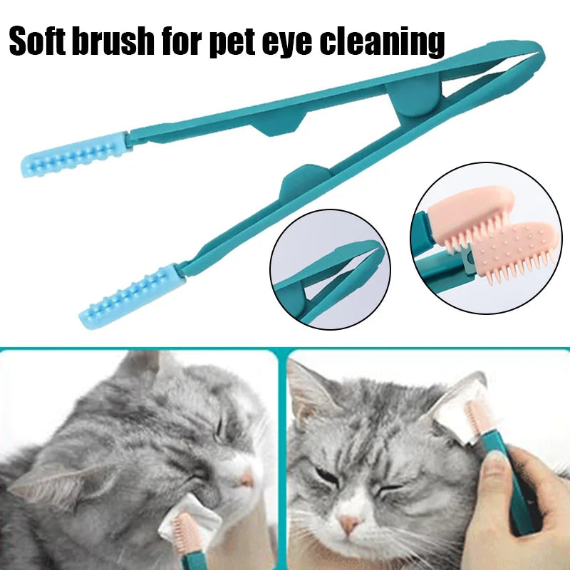 Pet Eye Cleaning Brush Comb Tear Stain Remover Cleaning Grooming Brushes for Small Cat Dog Pets