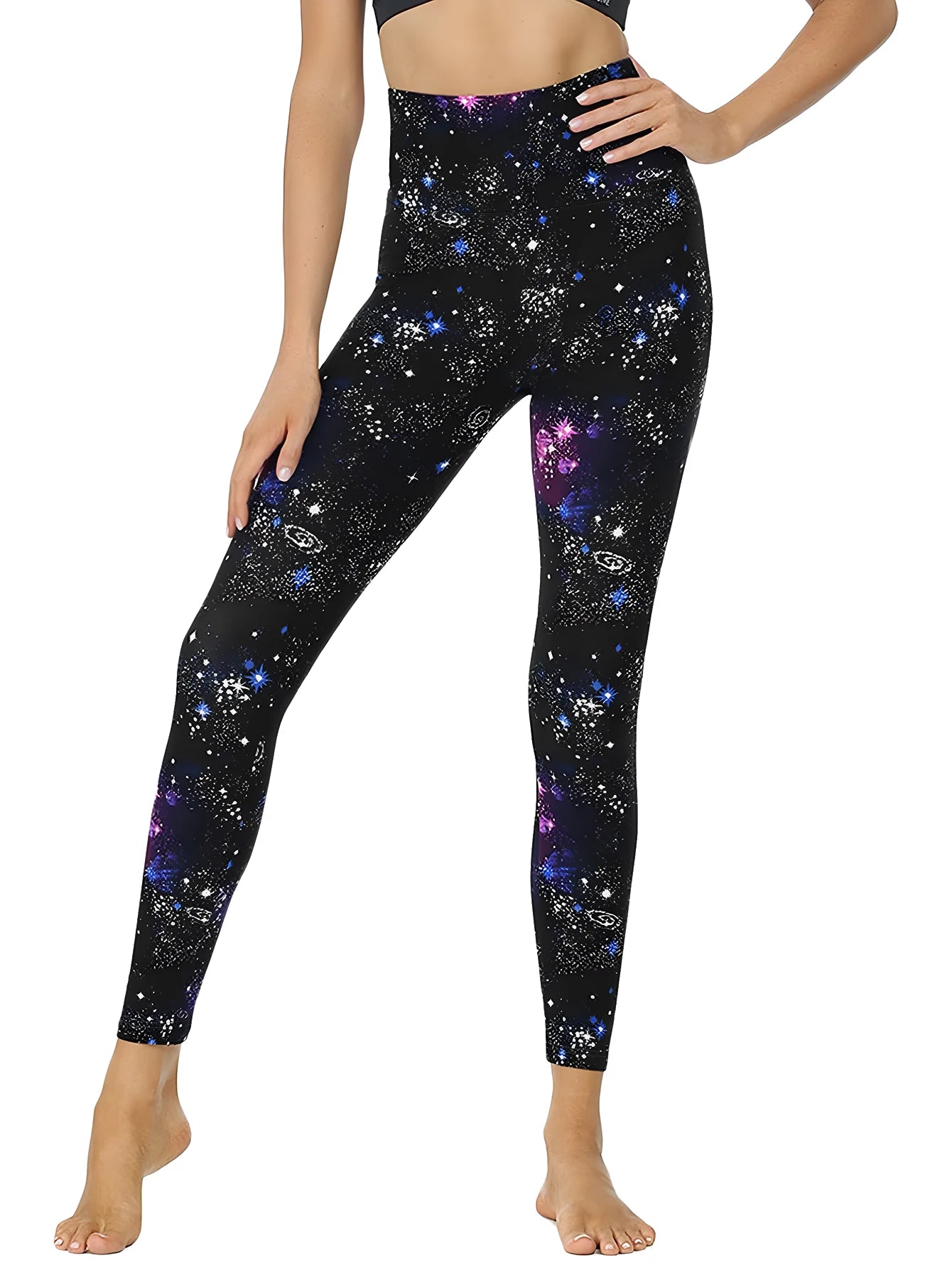 Starry Sky Print Yoga Pants High Waisted Sport Gym Fitness Leggings Female Legging Tummy Control Running Tights Purchasing Agent