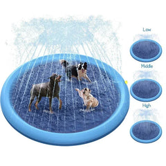 Summer Dog Toy Splash Sprinkler Pad Pet Swimming Pool Interactive for Pet Children Interactive Outdoor Play Water Mat Toys