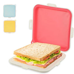 Portable Sandwich Toast Bento Box Reusable Sandwich Fresh Keeping Box Eco-Friendly Lunch Food Container Microwavable Dinnerware