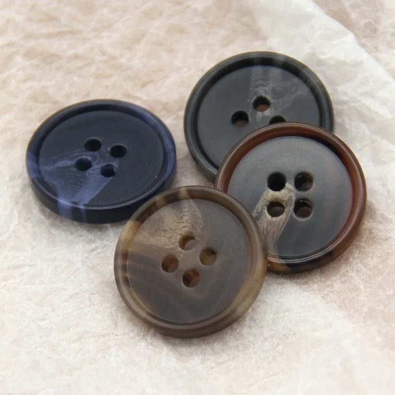 Big Resin Imitation Horn Pattern Coat Suit Buttons