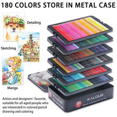 12/72/120/180 Professional Oil Color Pencil Set Colored Watercolor Pencils Set Sketching Set Drawing Pencil School Art Supplies