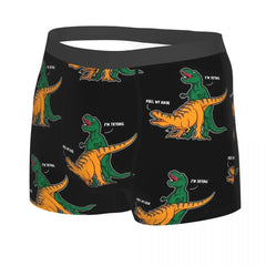 T-Rex Man's Boxer Briefs Underwear Dinosaurs Highly Breathable High Quality Shorts Gift Idea