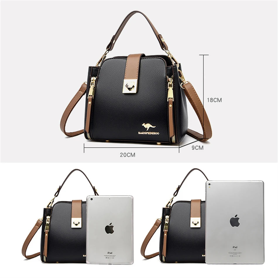 High Quality Leather Handbag Purse Women Bag Trend Luxury Designer Shoulder Crossbody Tote