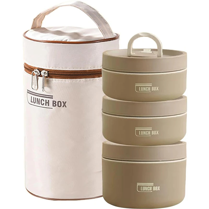 Portable Insulated Food Lunch Container Set with Thermal Lunch Box