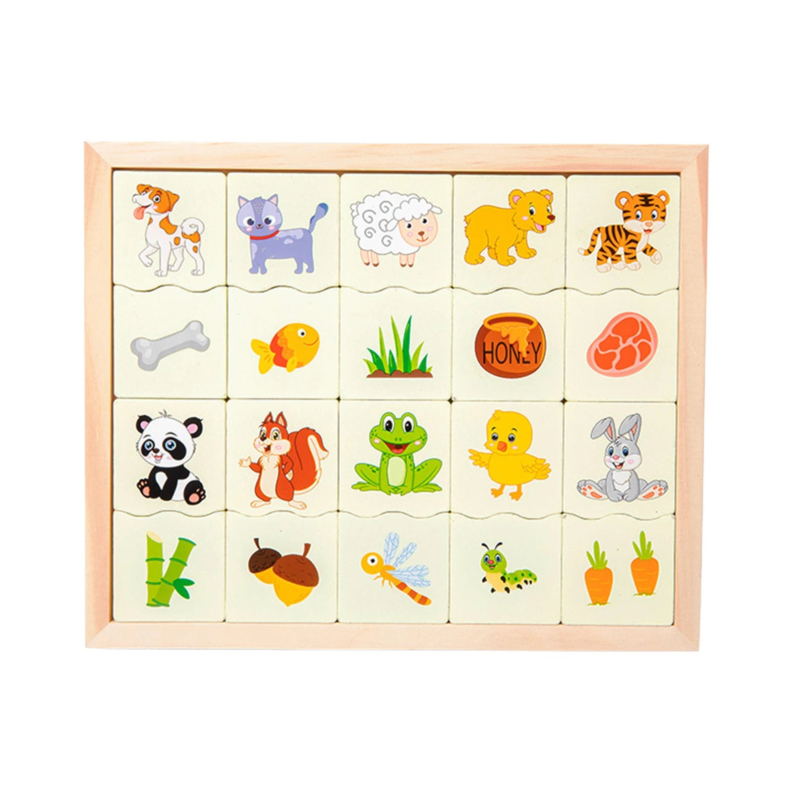 Wooden Children Match It Counting Mathematics Number Early Educational Puzzle Set