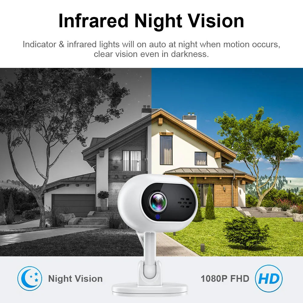 1080P HD Camera Wifi Night Vision Motion Detection Security Surveillance Baby Monitor