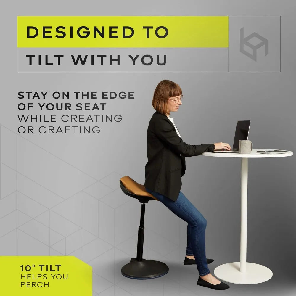 BonVIVO Standing Desk Chair - Ergonomic Chair for Tall Office Desks