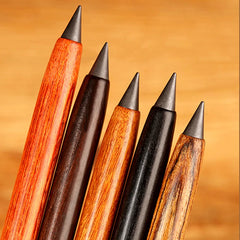 Unlimited Writing Wooden Eternal Pencil Student Art Sketch Pencil No Ink Painting Tools Replaceable Nib School Supply Stationery