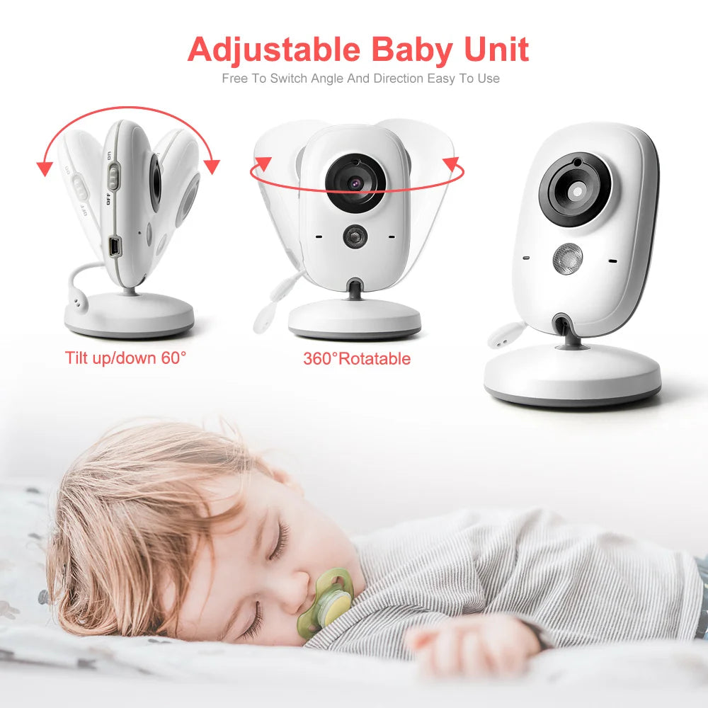 Video Baby Monitor 3.2 Inch LCD Screen Night Vision Surveillance Security Camera