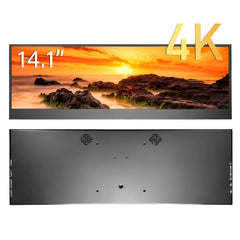 LESOWN LCD Touch 4K 3840x1100 Bar IPS Display DIY Long Wide HDMI USB C Second Screen for Laptop PC Advertising Sub Monitor