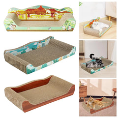 Cat Scratcher Cardboard Cat Scratch Bed Durable Prevents Furniture Damage Pet bed