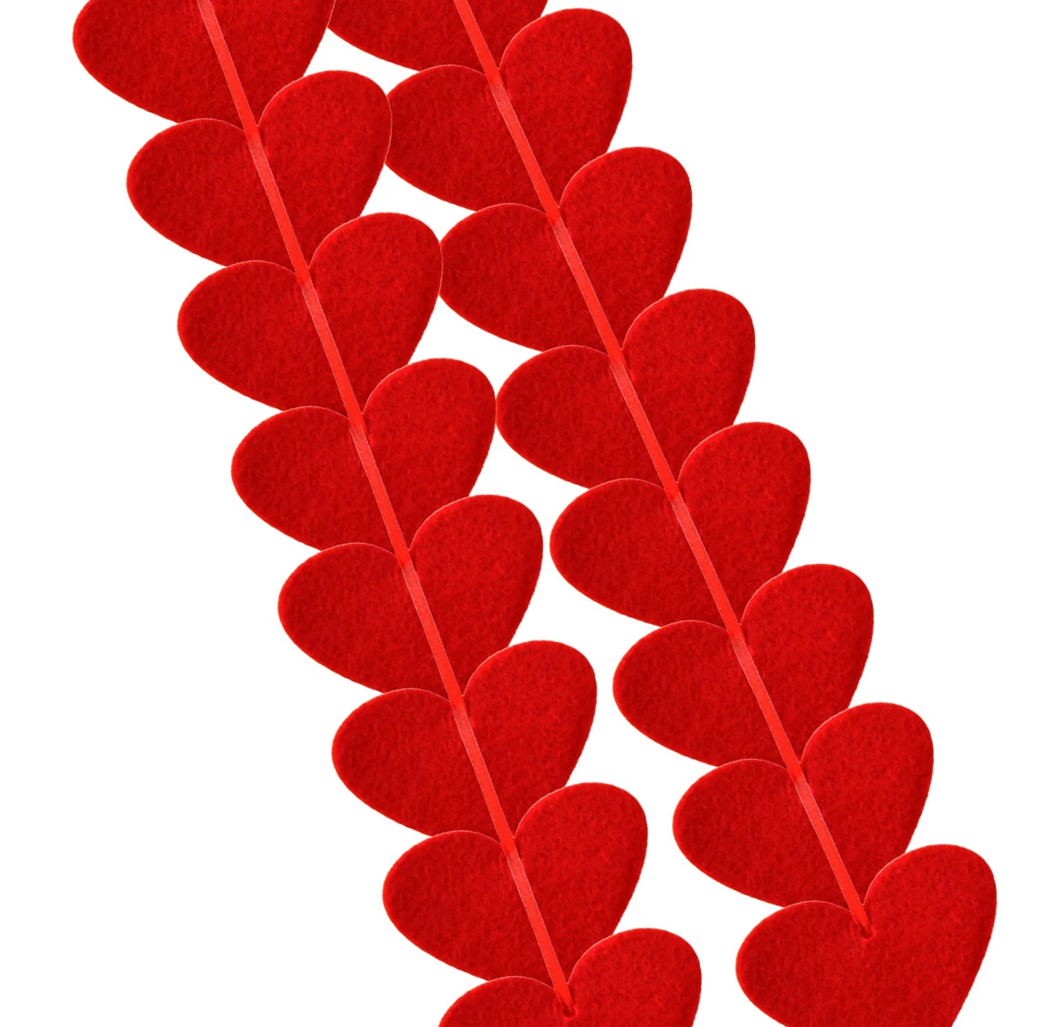 Red Hearts Garland Love Hanging String Curtain DIY Wedding Valentines Day