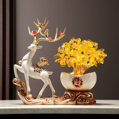 Charm Ornaments Yuan Treasure Fortune Tree Crafts Fashion Atmospheric Animal Painting Exquisite Decorations