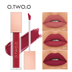 Liquid Lipstick Matte Finish Silky Lip Gloss Waterproof Kiss-proof Lasting Lip Glaze