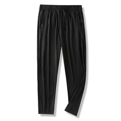 Summer Men Cool Ice Silk Breathable Oversize Joggers Pants