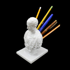 Julius Caesar statue Office Desk Pen Holder Office Desk Organizer