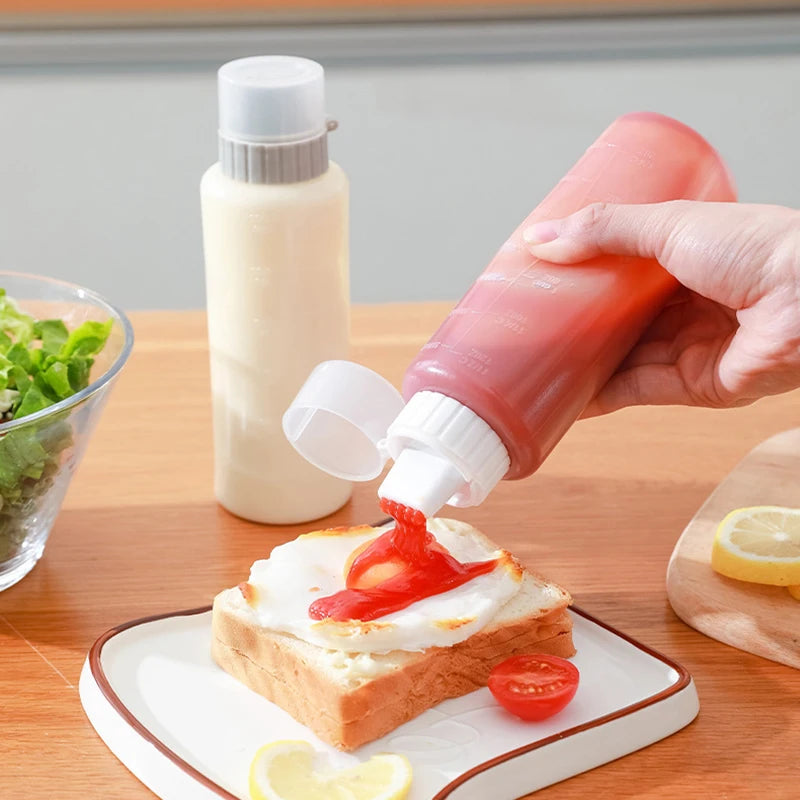 Holes Condiment Squeeze Bottle Kitchen Ketchup Mustard Bottle