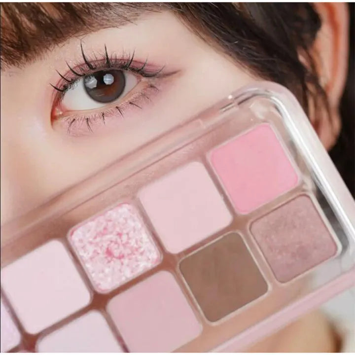 Eye Shadow Palette For Swollen Eyelids Matte Pearlescent Natural And Long-lasting Brightening