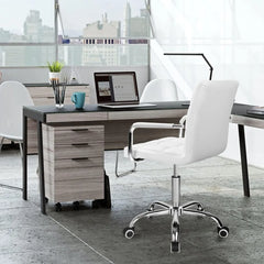 Modern Adjustable Home Desk Retro Comfortable Work Chair 360 Degree