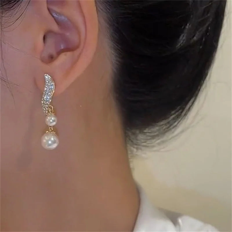 Jewelry Party Student Girl's Simple Accessories Wedding Earrings For Woman