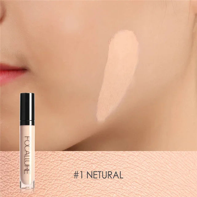 FOCALLURE Face Concealer Full Coverage Oil Control Base Waterproof Moisturizing Liquid Foundation