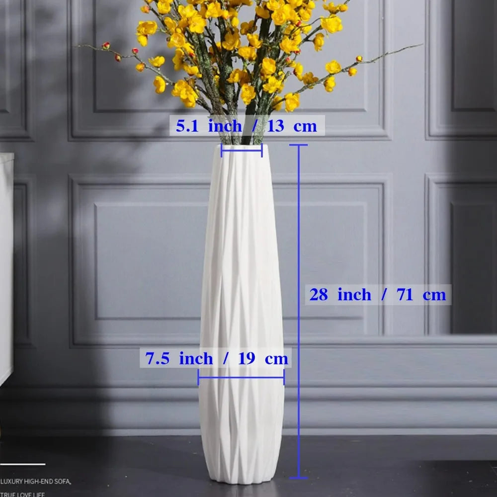 Ceramic  Vase 28 Inches,Modern Large Flower Tall Vases for Office, Home,Farmhouse,Living Room Décor