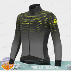 Men's Winter Cycling Jacket Warm Long Sleeve Weatherproof Windbreaker MTB Road Bike Bicycle Fleece Sports Cycling Clothing Coat