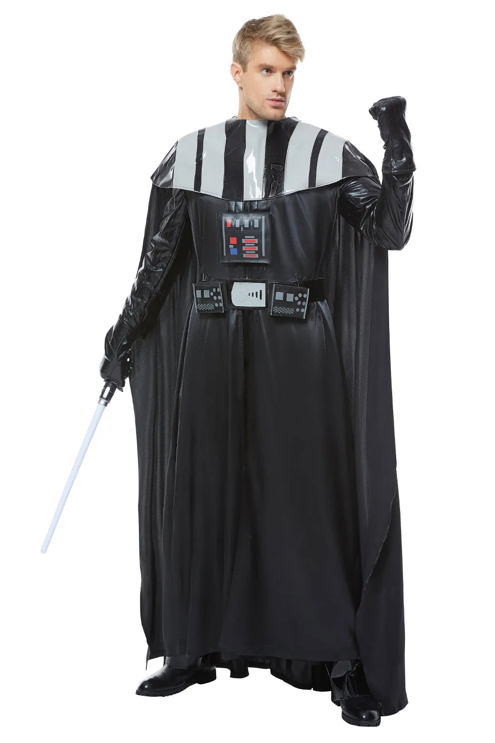 Darth Cos Vader Cosplay Anime Costume Jumpsuit Vest Cloak Black Uniform