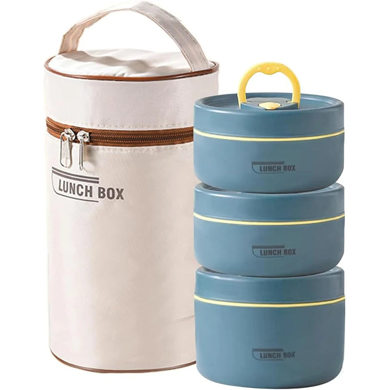 Portable Insulated Food Lunch Container Set with Thermal Lunch Box