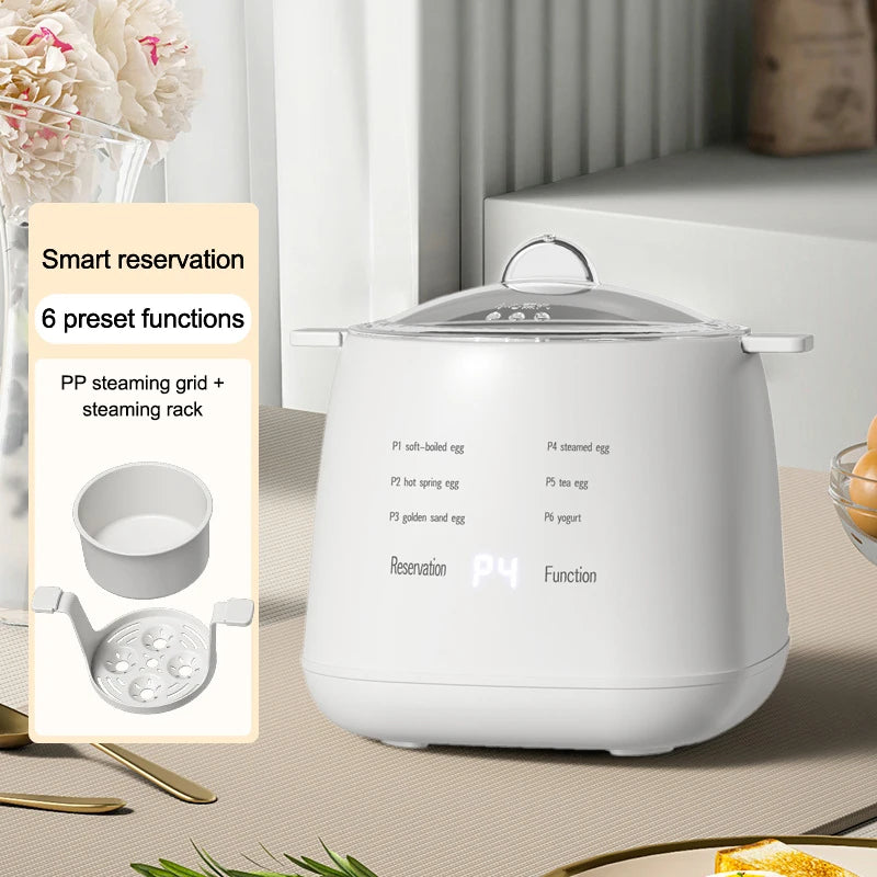 Household Multifunctional Breakfast Machine 6 Modes Automatic Power-off Egg Boiler Egg Steamer