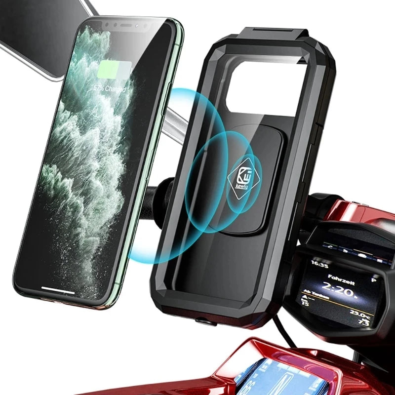 Motorcycle Wireless Charger Holder Type C QC3.0 Fast Charge Motorbike Phone Holder