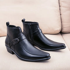 Men's Retro Cowboy Boots Leather Shoes