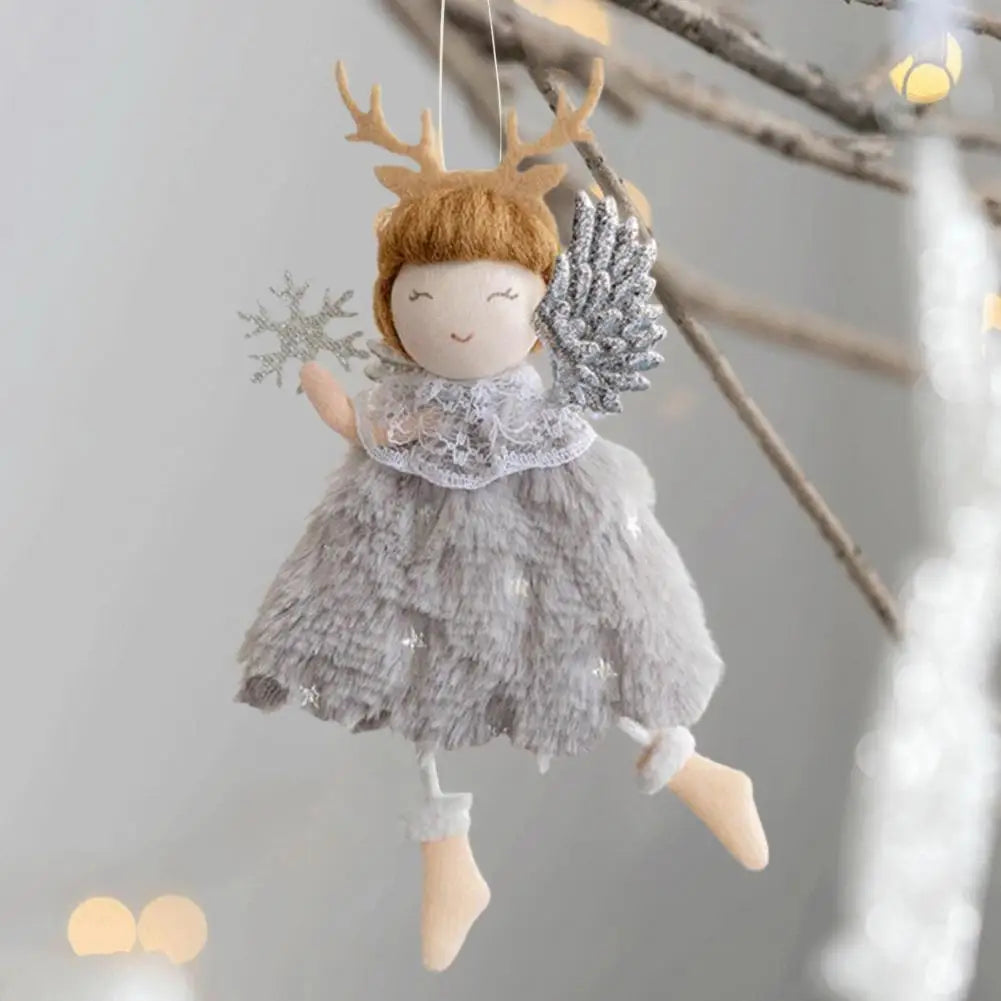 Christmas Ornaments Eco-friendly Angel Pendant Cloth Photo Props