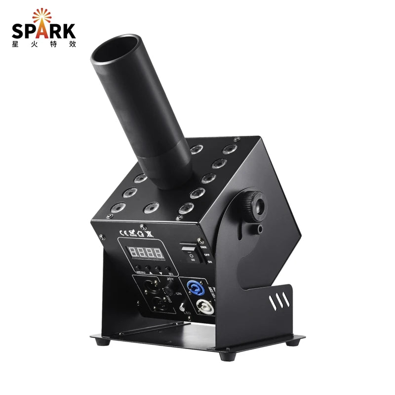 CO2 gas column fog machine with lights dj disco nightclub lights Stage lighting special effects props LED smoke generator