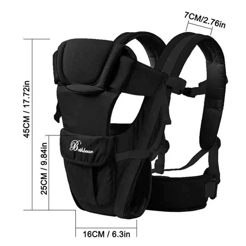 Baby Carrier Backpack Breathable Front Facing 4 in 1 Infant Comfortable Sling Backpack