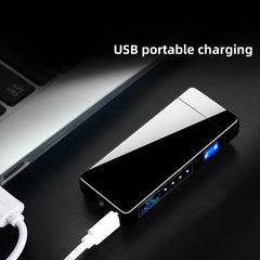 New Pulse Dual Arc Plasma USB Charging Portable Windproof Metal Cigar Lighter Outdoor Camping