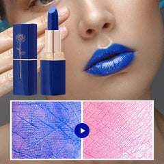 Blue Rose Lipstick Makeup Temperature Color Changing Lipstick