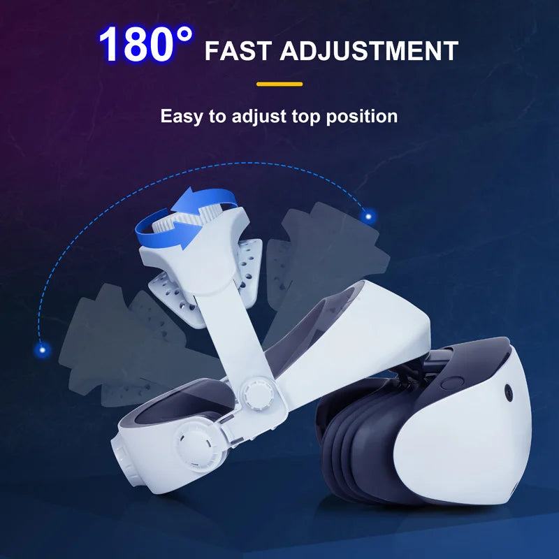 Adjustable Head Strap for Playstation VR2 Reduced Pressure Lightweight PSVR2 Strap Enhanced Support Comfort PS5 VR2 Accessories