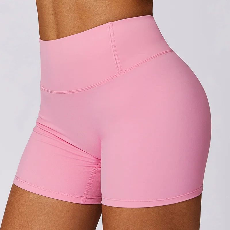 High Waist Workout Shorts Gym Wear Woman Fitness Outfits Yoga Pants Women Soft Workout Tights Spandex Solid Seamless Shorts