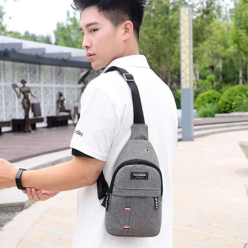 Men's Chest Bag Fashion Casual Sports Water-Proof Shoulder Crossbody Bag