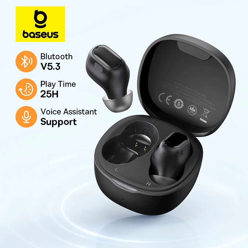 Baseus Bowie WM01 TWS Wireless Earphones Bluetooth 5.3 Earphone HD Headphones