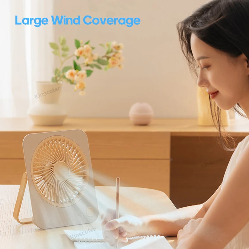 Portable Cordless Desktop Fan Cordless USB Mini Fan