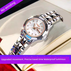 Swiss Women's Genuine Goods Famous Brand Double Calendar Luminous Watch