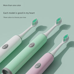 Household Ultrasonic Waterproof Student Soft Hair Electric Toothbrush