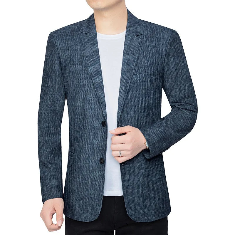 New Summer Man Breathable Quick Drying Blazers Jackets Suits Coats Formal Wear
