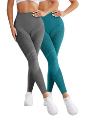 2 Pieces Legging Woman Push Up Workout Sport Leggings Women Scrunch Butt Female Outfit Gym Seamless Legging Pants